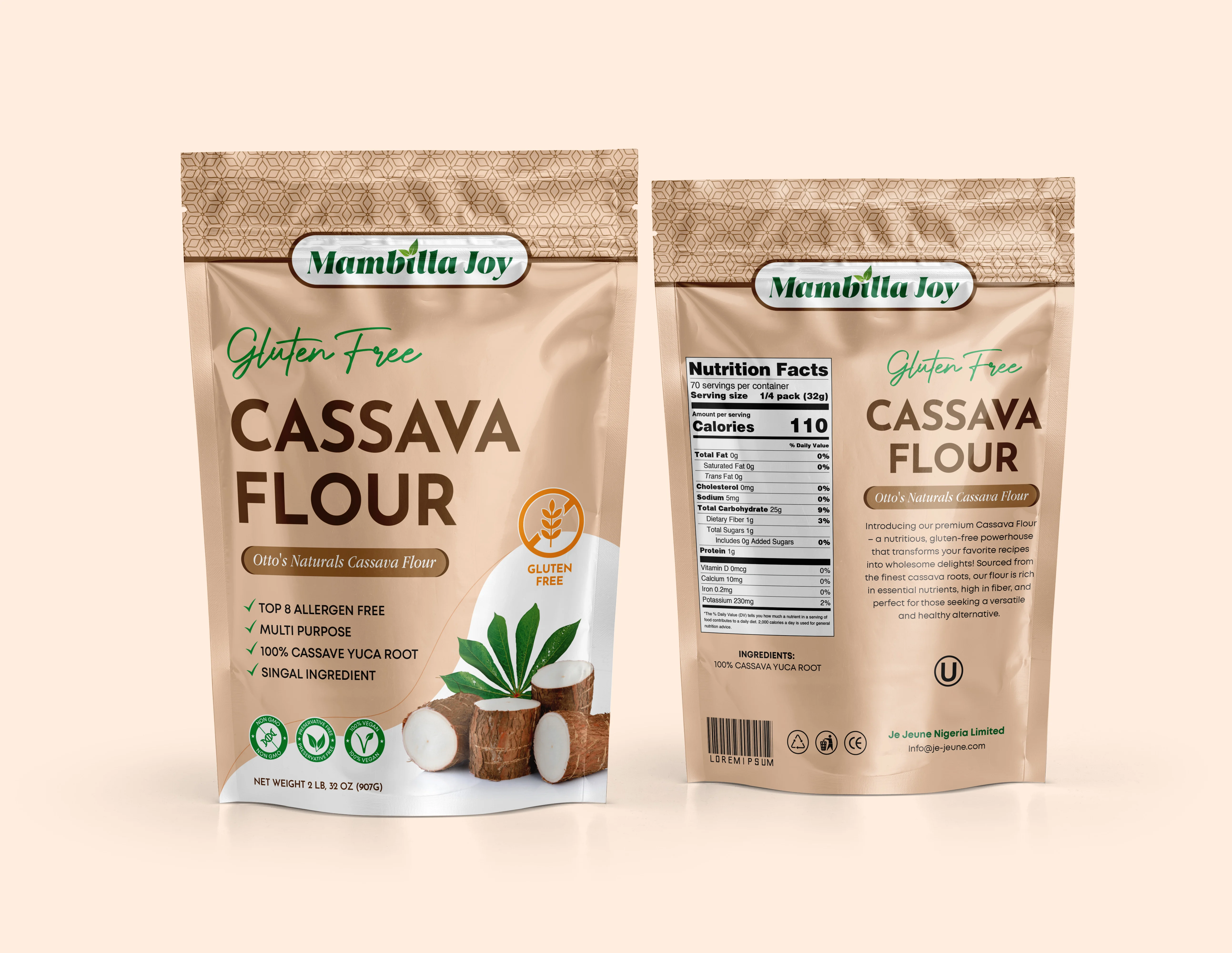 Bulk Flours product packaging